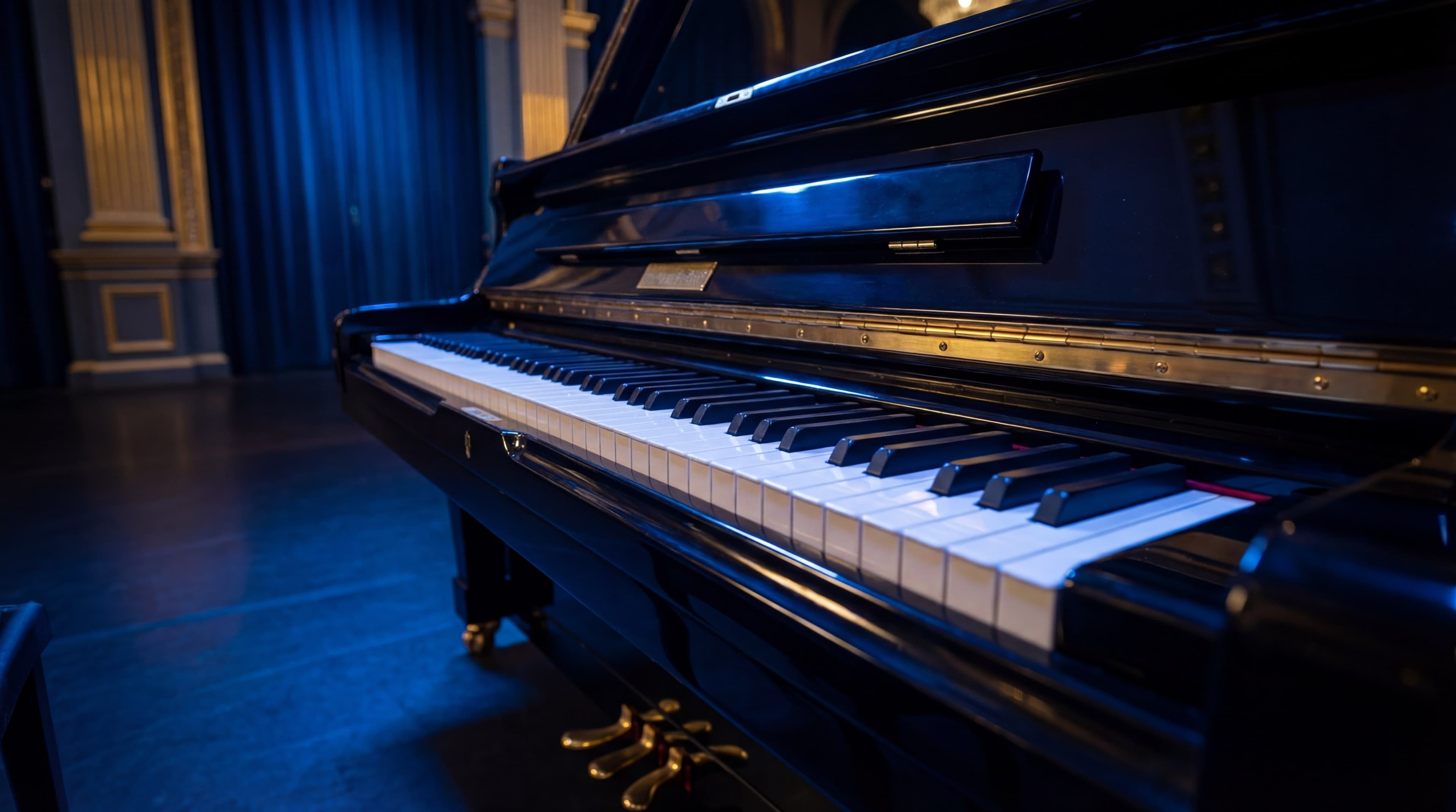 Piano de cola elegante